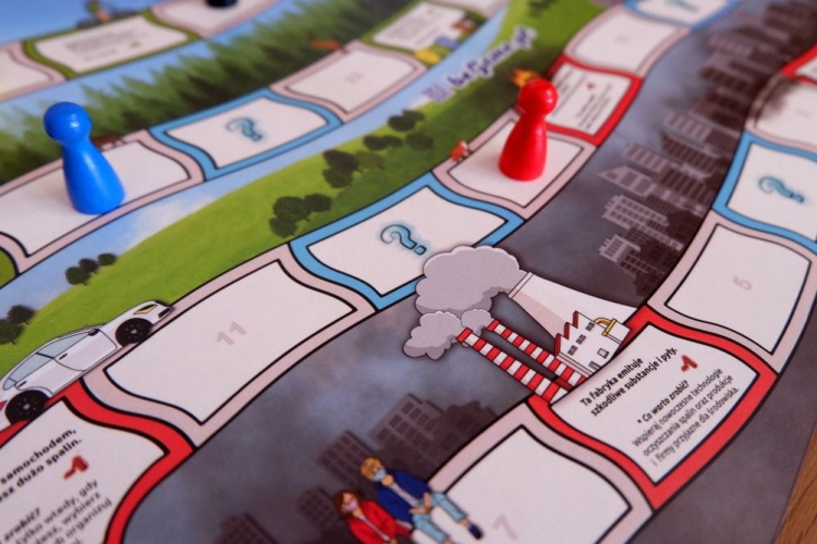 gra planszowa ucząca ekologii i dbania o środowisko