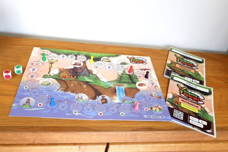 gra edukacyjna Czysta Energia BeGame plansza i pionki