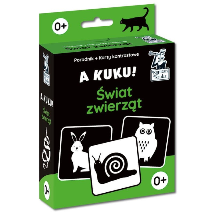 A kuku! Świat zwierząt Kapitan Nauka 0+ okładka książeczki
