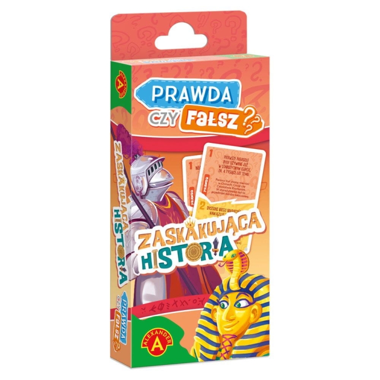 Prawda czy Fałsz? Zaskakująca Historia – pudełko gry quizowej