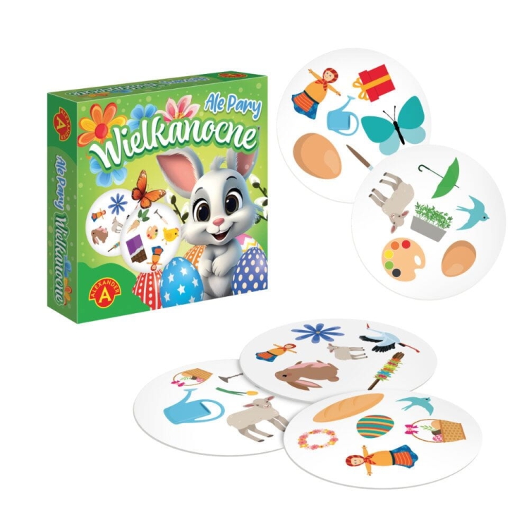 Rozgrywka w grę karcianą Ale Pary Wielkanoc – szybkie dopasowywanie kart.