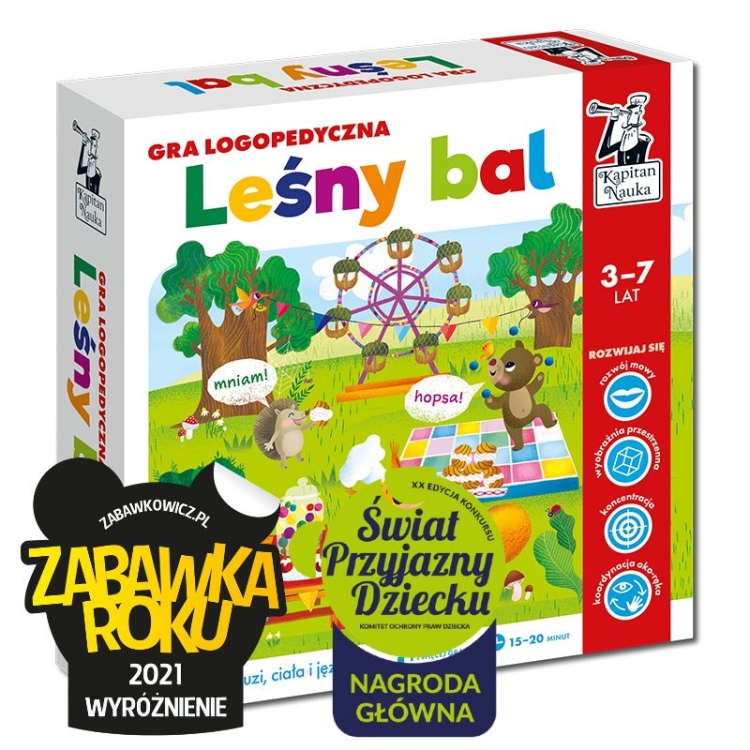 Kapitan Nauka Gra logopedyczna Leśny bal opakowanie przód