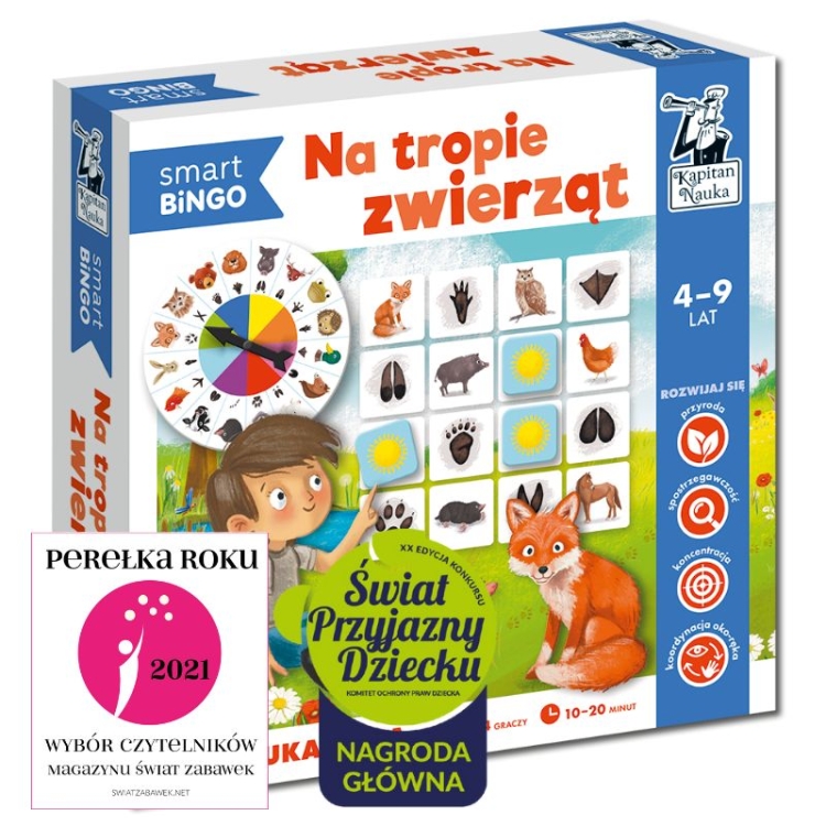 Kapitan Nauka Smart bingo Na tropie zwierząt opakowanie przód