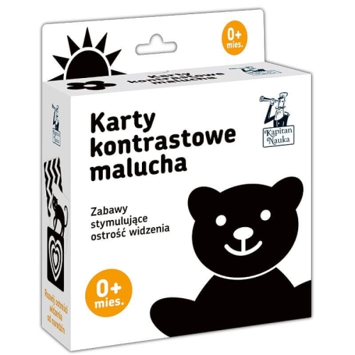 Karty kontrastowe malucha Widzę kształty 0+ opakowanie