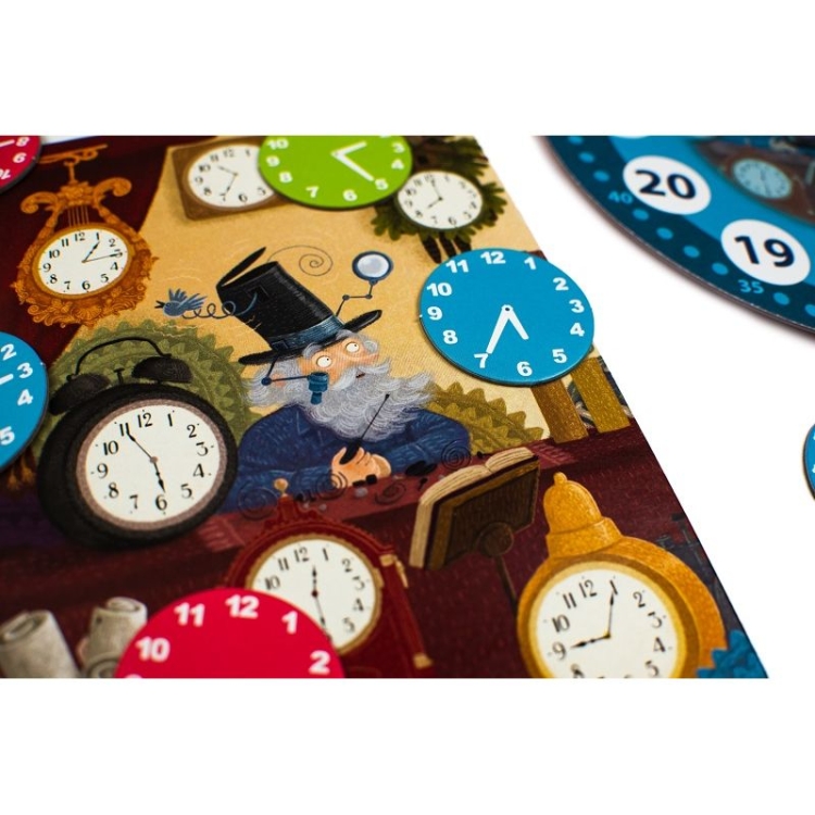 Zabawa edukacyjna Zegar Kapitan Nauka elementy do nauki godzin
