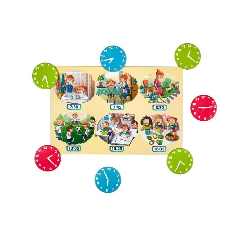 Rozwój umiejętności zegara Gra edukacyjna Zegar Kapitan Nauka