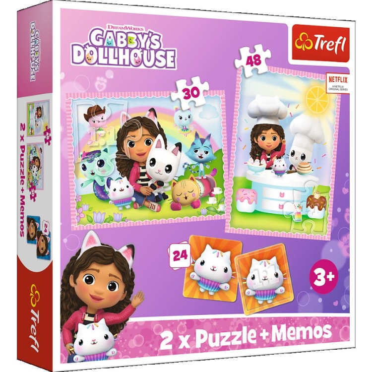 93382 2w1 puzzle memos koci domek Gabi
