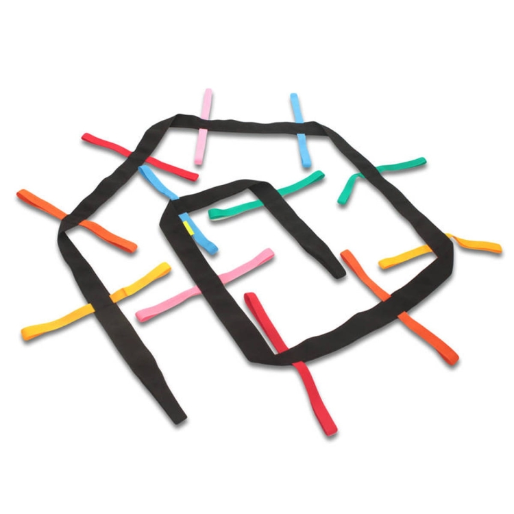 Taśma spacerowa wąż czarny 14 lub 26 uchwytów Akson Eco-Zabawki