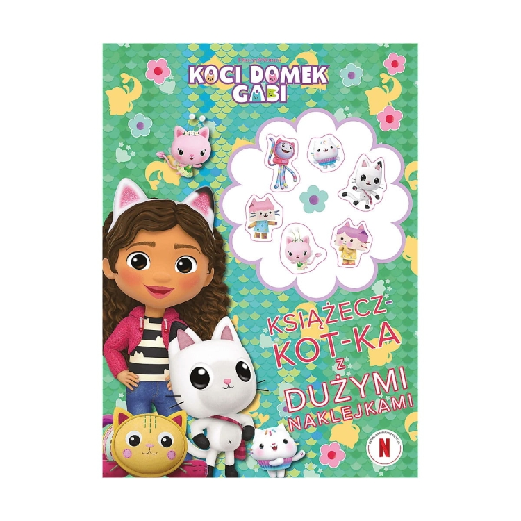 Trefl Książecz-kot-ka z dużymi naklejkami - Koci Domek Gabi