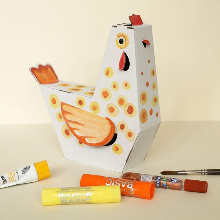 kartonowy zestaw farma rozwijający zdolności manualne