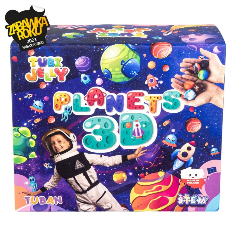 Kreatywna zabawka sensoryczna Tubi Jelly Planety TUBAN 6+