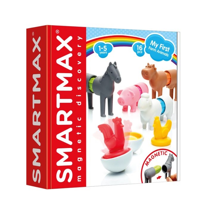 Klocki magnetyczne SmartMax - My First Farm Animals - Iuvi Games 1+
