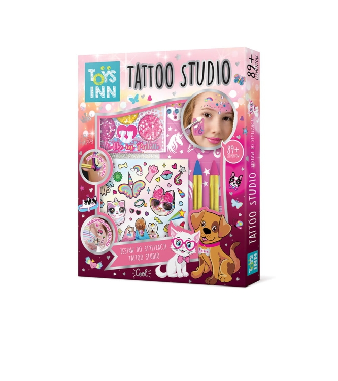 Tattoo studio Zestaw do tatuażu pets/zwierzątka - tatuaże dla dzieci 5+