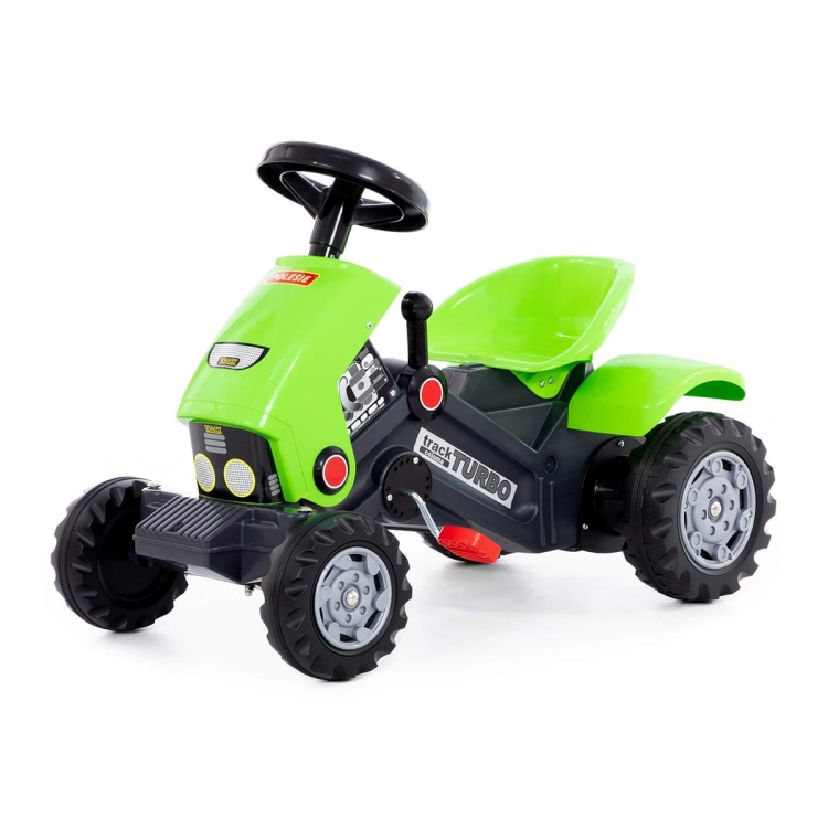 Traktor jeździk na pedały Turbo-2 zielony Polesie 3+