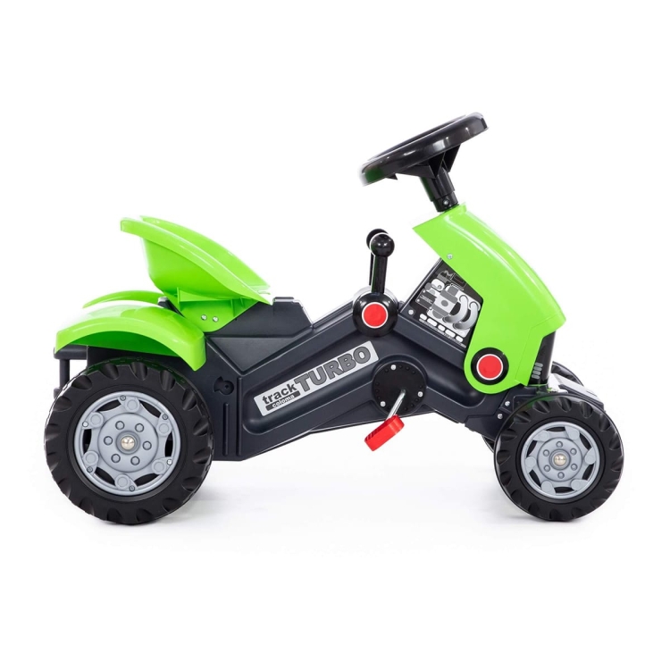 Zielony traktor na pedały dla dziecka Turbo-2 Polesie