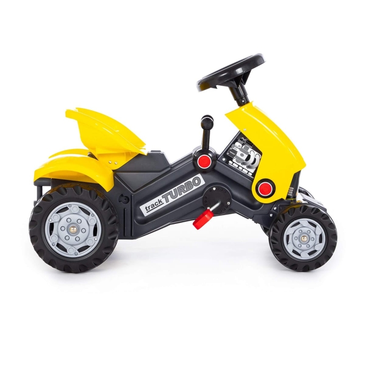 Jeździk na pedały traktor Turbo-2 żółty Polesie