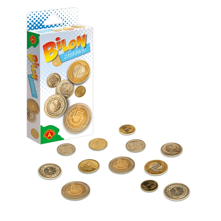 Plastikowe monety edukacyjne Alexander – idealne do przedszkola i szkoły.