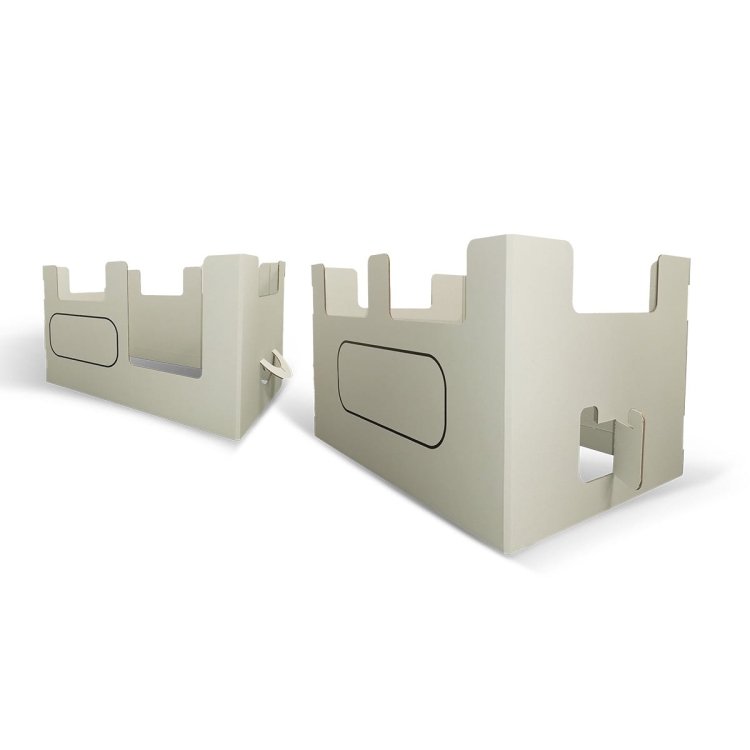 Zestaw zabawek z kartonu do składania "Wagon do lokomotywy"