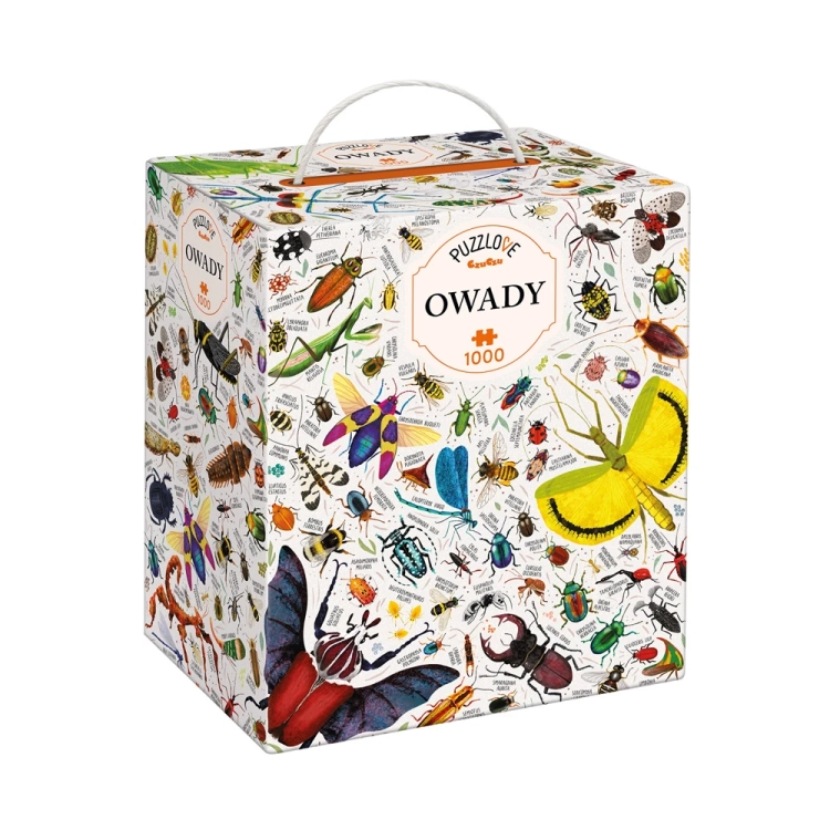 Puzzlove Owady 1000 – kolorowe puzzle edukacyjne CzuCzu