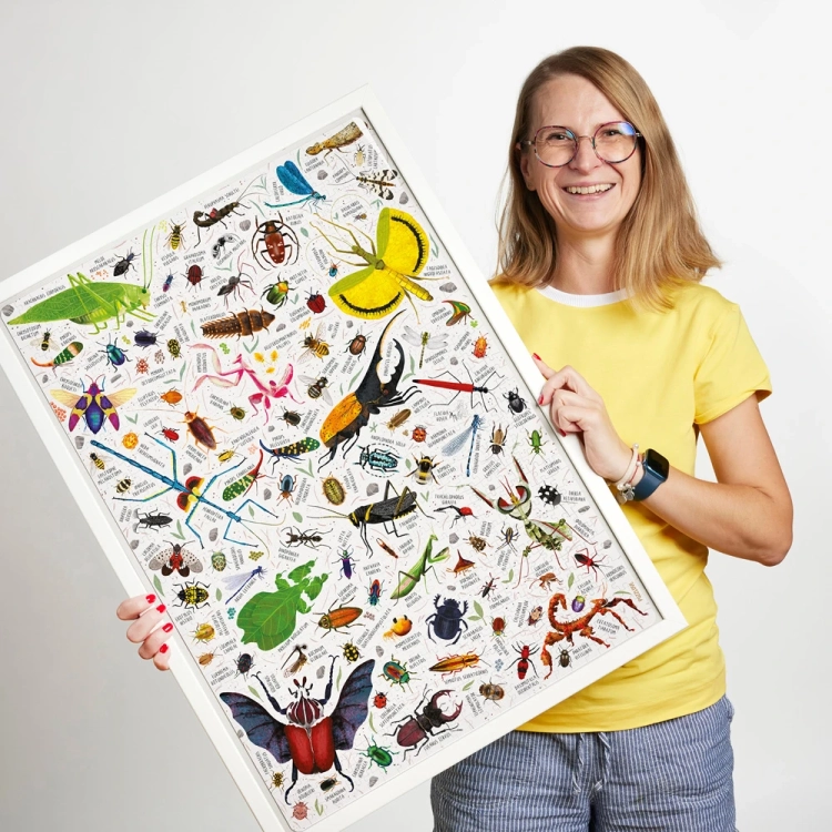 Układanie puzzli Puzzlove Owady 1000 – nauka i relaks w jednym