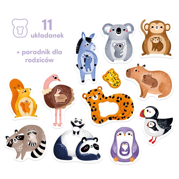 Edukacyjne puzzle dla malucha – Pierwsze Puzzle Mama i Ja