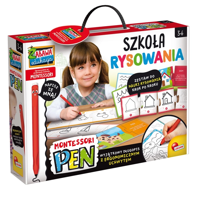 Opakowanie Montessori Pen -Szkoła rysowania - Lisciani 3+