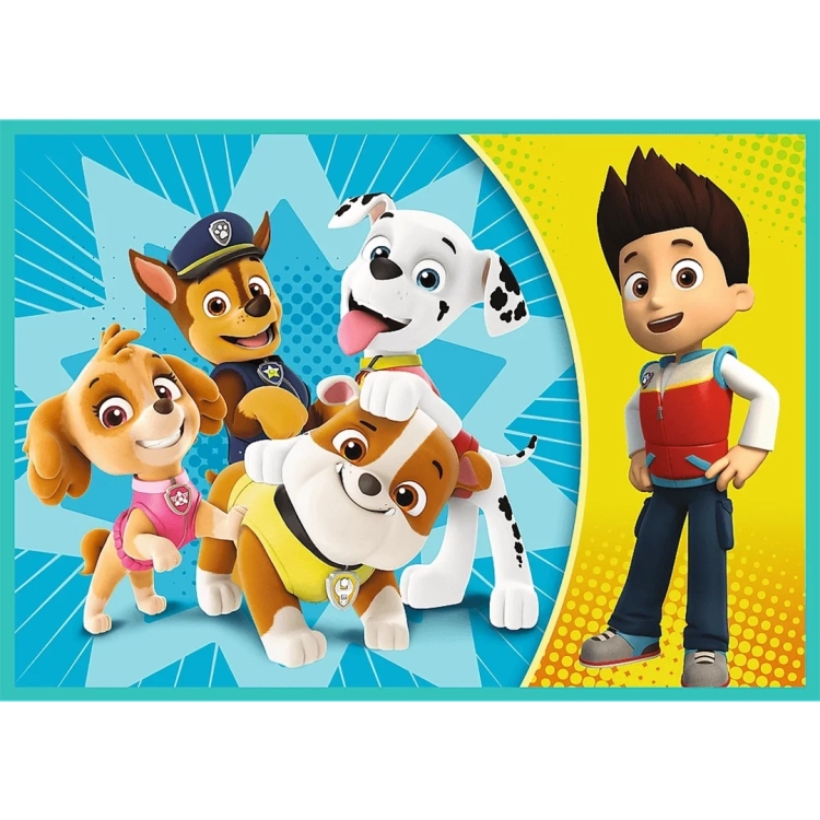 Puzzle 4w1 Wesoła ekipa Psiego Patrolu firmy Trefl dla dzieci w wieku 3+