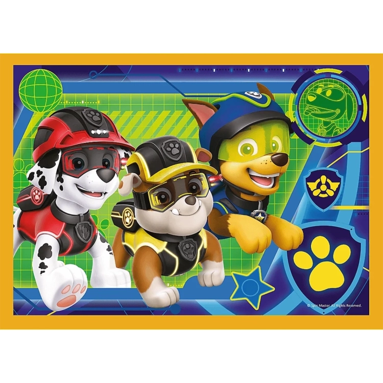 Puzzle 4w1 Wakacyjny Psi Patrol firmy Trefl dla dzieci 4+