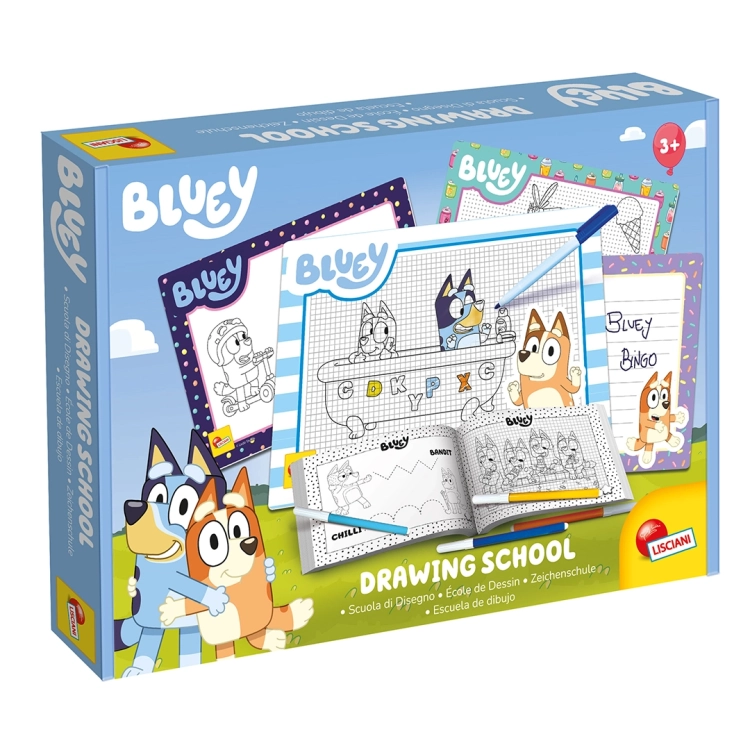 Zestaw do nauki rysowania dla dzieci "Szkoła rysowania Bluey" dla dzieci w wieku powyżej 3 lat