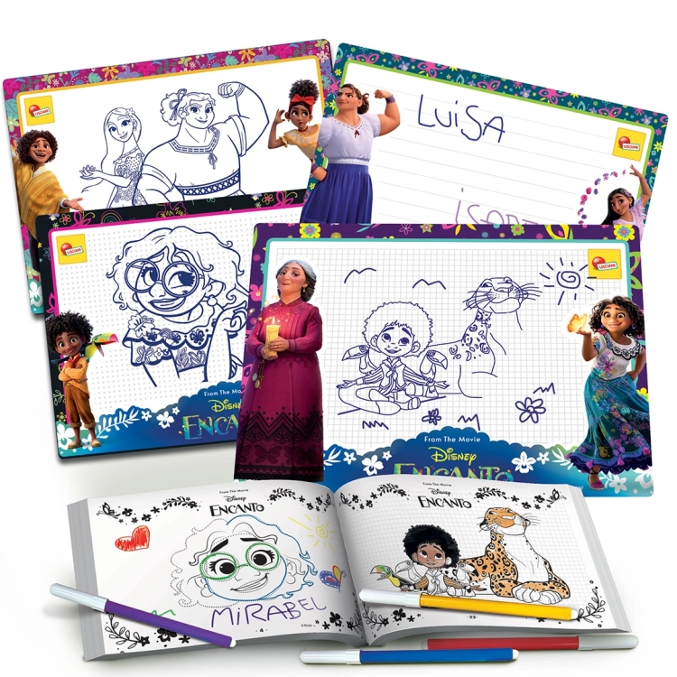 Zawartości zestawu do nauki rysowania dla dzieci "Szkoła rysowania Encanto" dla dzieci