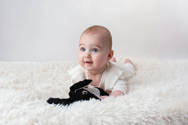 kontrastowe tkaniny czarno-białe Jamiś – stymulacja wzroku niemowlaka