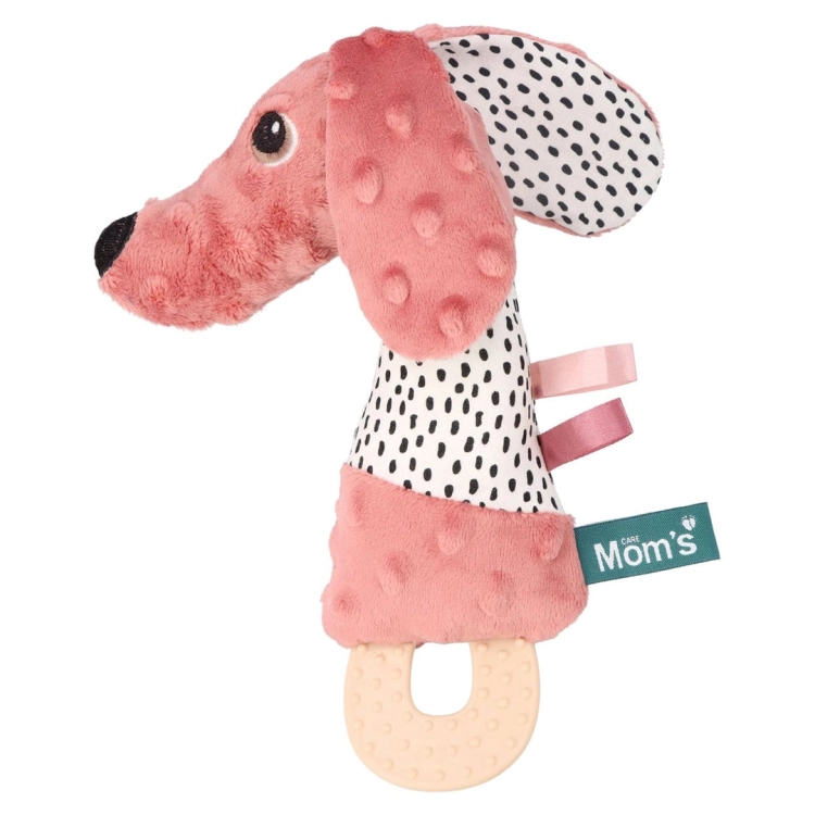 „Jamiś Piszczek z Gryzakiem różowy – gryzak i piszczałka dla niemowląt”