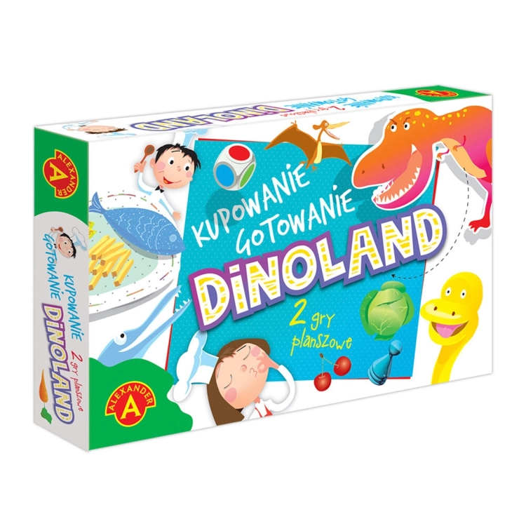 Dinoland- Kupowanie gotowanie - gra planszowa dla dzieci - Alexander