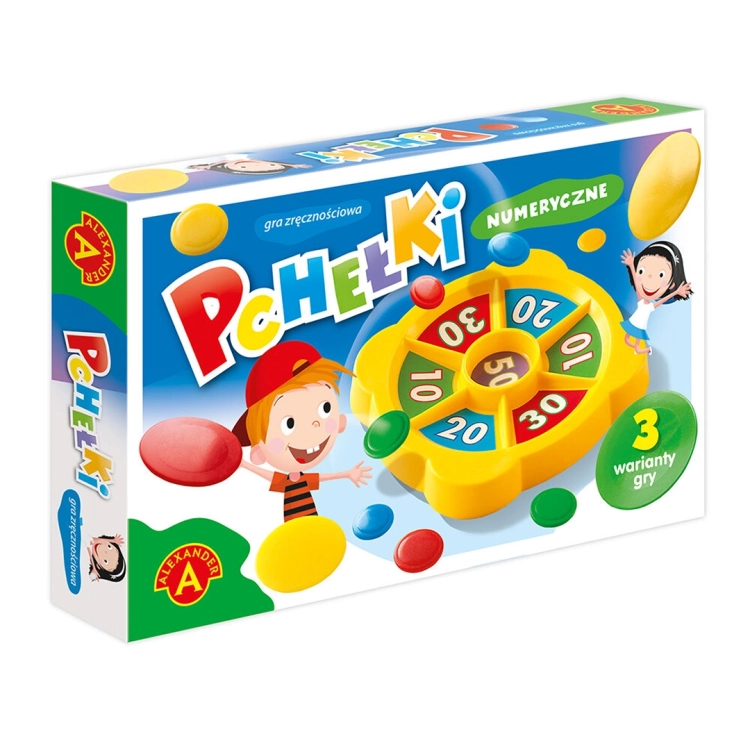 Gra zręcznościowa "Pchełki numeryczne" firmy Alexander dla dzieci w wieku 5+
