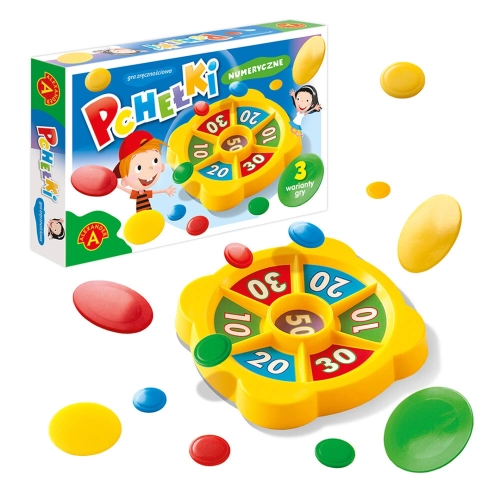Gra zręcznościowa "Pchełki numeryczne" firmy Alexander dla dzieci w wieku 5+