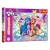 Opakowanie puzzli Trefl z serii My Little Pony, przedstawiające uśmiechnięte kucyki w błyszczącej oprawie. Puzzle składają się ze 100 elementów i są przeznaczone dla dzieci od 5 roku życia.