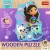 drewniane puzzle Koci Domek Gabi
