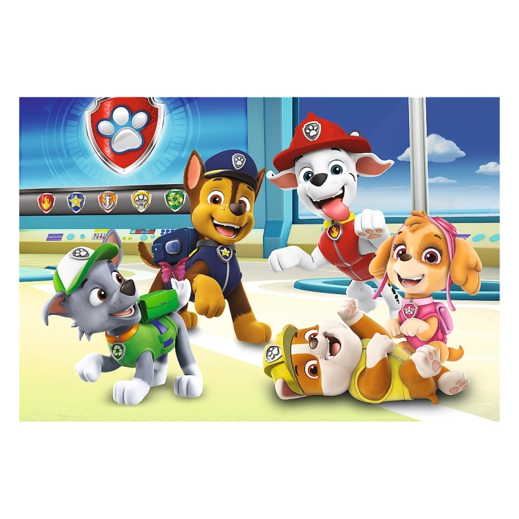 Puzzle Trefl 60 elementów z postaciami Psi Patrol, idealne dla dzieci od 4 roku życia. Kolorowa grafika z ulubionymi pieskami.