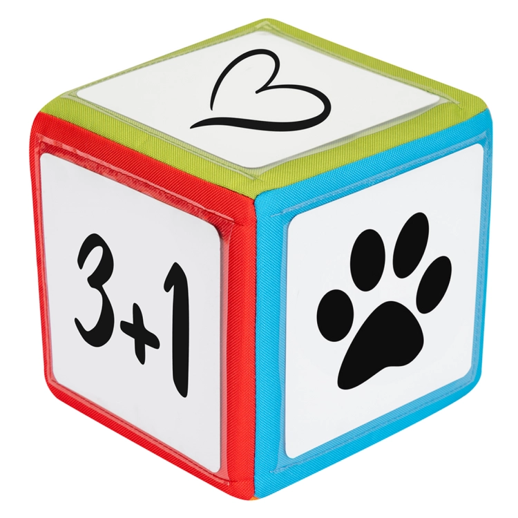 Edukacyjna kostka z przezroczystymi kieszeniami Akson
