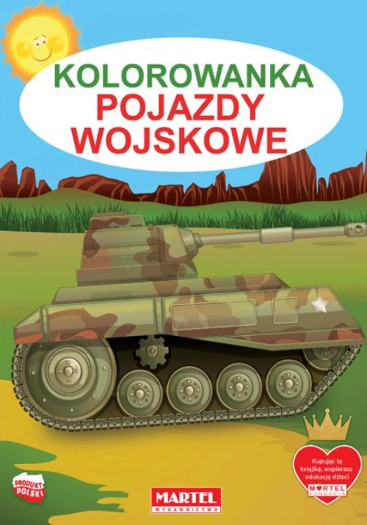 Kolorowanka z pojazdami wojskowymi do pokolorowania