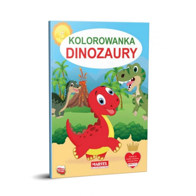 Kolorowanka Dinozaury Wydawnictwo MARTEL