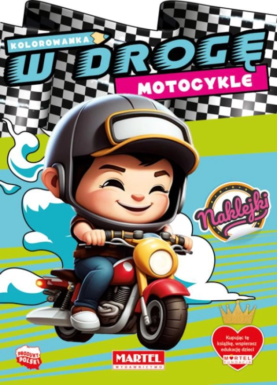 Naklejki z motocyklami w kolorowance