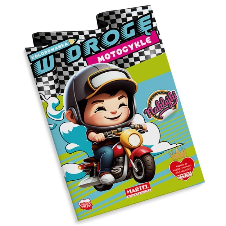 Kolorowanka W drogę. Motocykle Wydawnictwo MARTEL