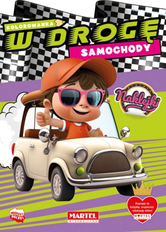 Zestaw naklejek do kolorowanki SAMOCHODY