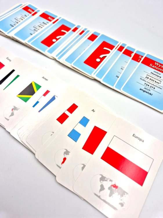 Karty do gry Jakie to flagi - gra edukacyjna - Alexander 7+