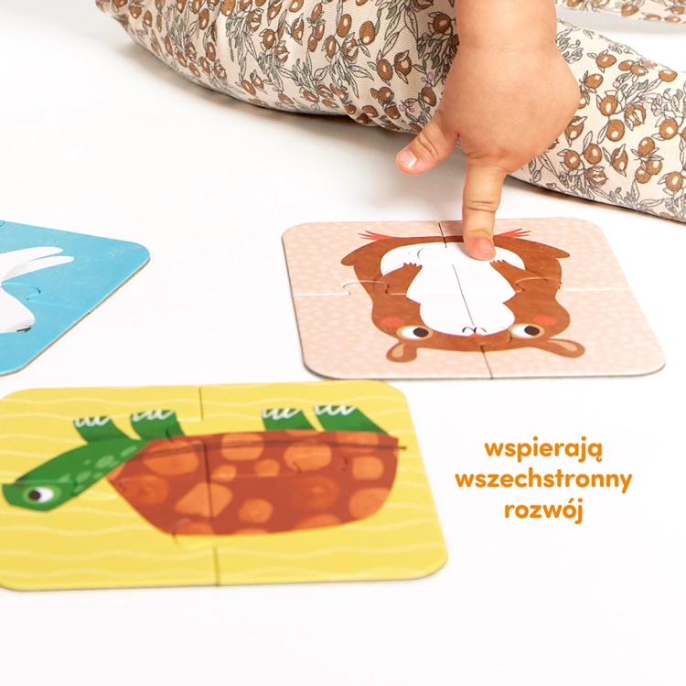 Puzzle z ilustracją zwierząt do ułożenia