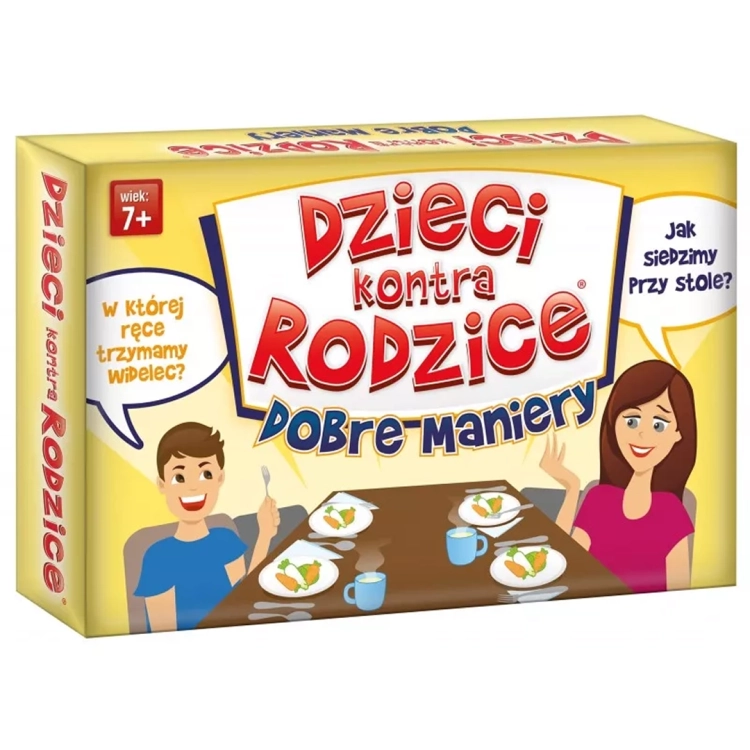 Gra Dzieci kontra Rodzice Dobre Maniery Kangur opakowanie