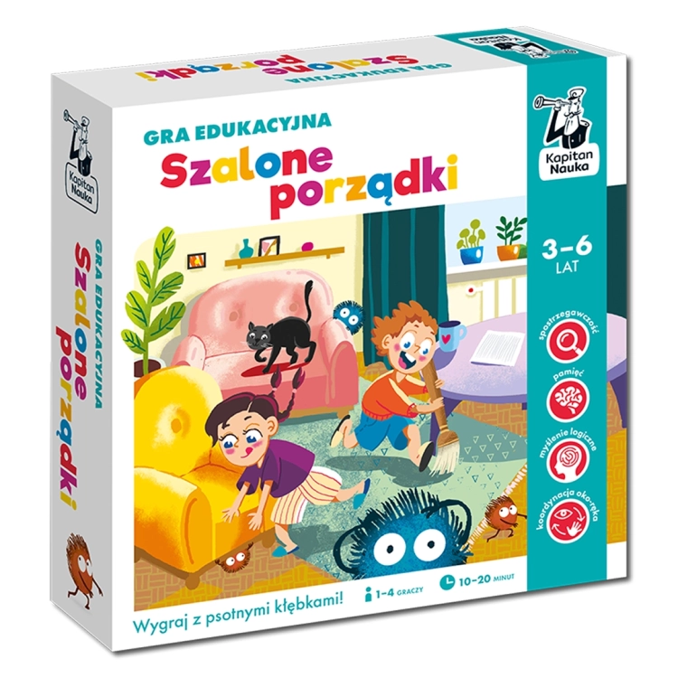Gra edukacyjna Szalone Porządki Kapitan Nauka opakowanie