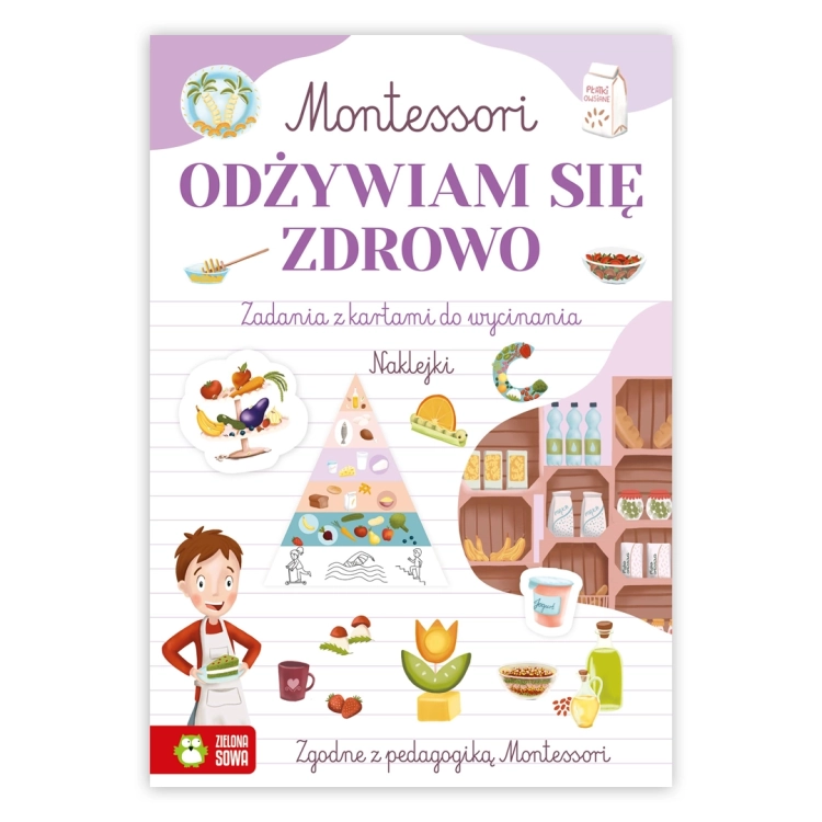 Zestaw Montessori: odżywiam się zdrowo - okładka