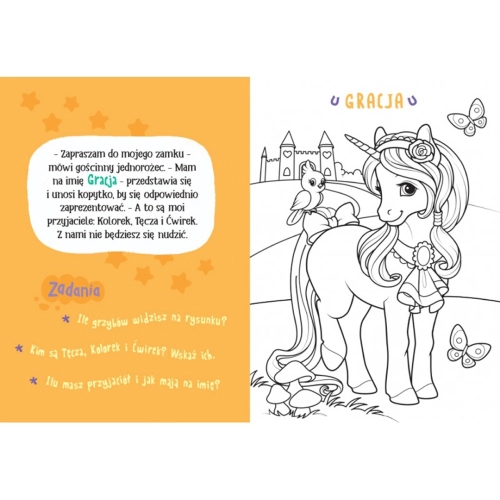 Ilustracja kucyka gotowa do pokolorowania.